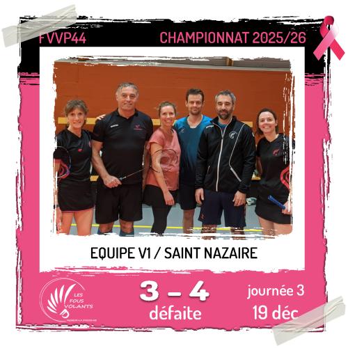 Rencontre J3 de la V1 : Vigneux contre Saint Nazaire (défaite)